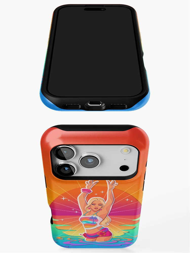 Thumbnail 3 of 4, iPhone Case, Midnight Sun designed and sold by RikDrawsThings.