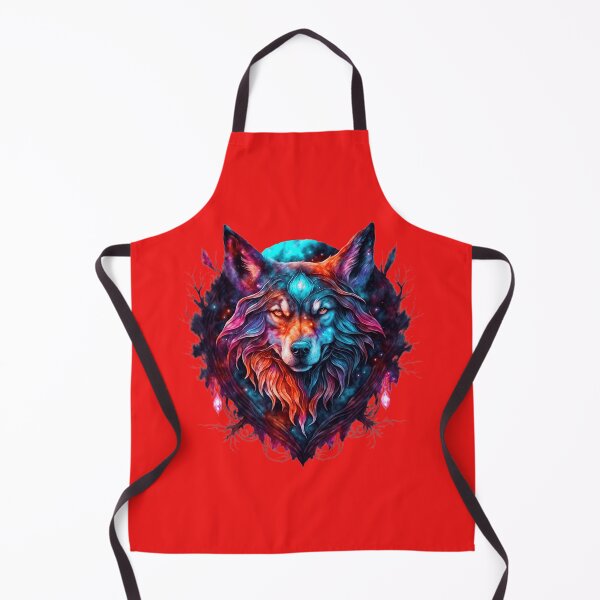 Item preview, Beautiful Colorful Wolf Head designed and sold by Pawsomeprints59.