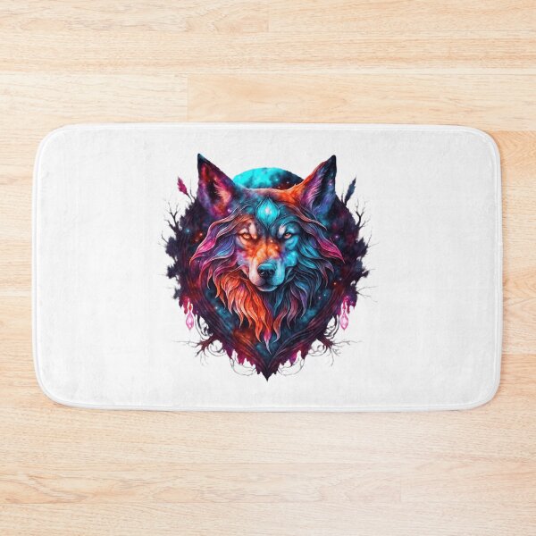 Item preview, Beautiful Colorful Wolf Head designed and sold by Pawsomeprints59.