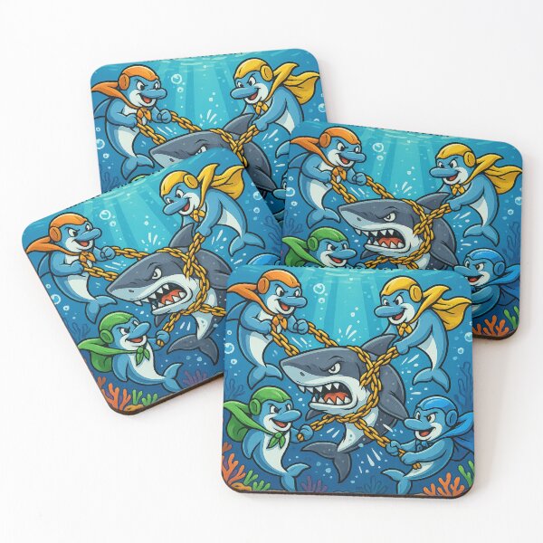 Item preview, THE DOLPHIN GUARDIANS STRIKE! — Heroes of the Deep designed and sold by Nest & Thread.