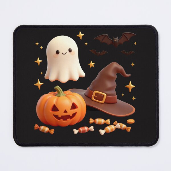 Item preview, Starry Pumpkin & Ghost Charm : Citrouille & Fantôme Étoilés designed and sold by Drawingshirts.