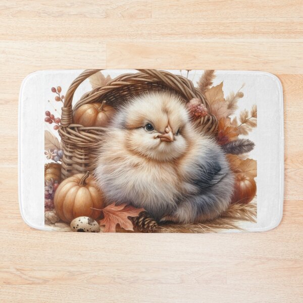 Item preview, Farmhouse holiday Chick – Rustic Baby Animal Wall Art designed and sold by WF-Studio.