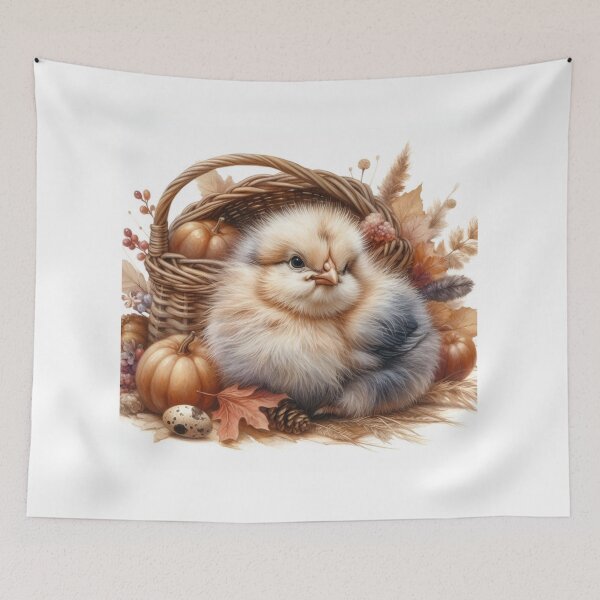 Item preview, Farmhouse holiday Chick – Rustic Baby Animal Wall Art designed and sold by WF-Studio.