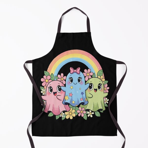 Artikelvorschau, Kawaii Pastellgeister mit Blumen und Schleife entworfen und verkauft von GHOSTGIGLES.