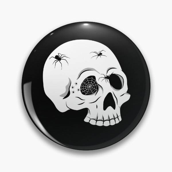 Item preview, skull with spiders - halloween spider designed and sold by CypisDesign.