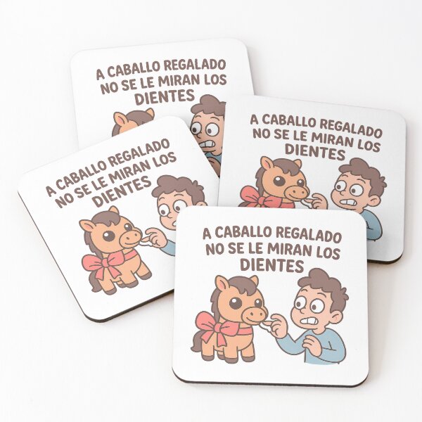 Item preview, Don't look a gift horse in the mouth - Popular Argentine saying designed and sold by ioshi37.