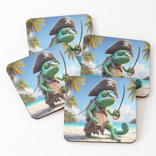 Item preview, Pirate Chameleon  designed and sold by Couldbebettah.