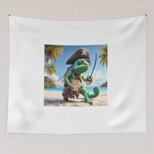 Item preview, Pirate Chameleon  designed and sold by Couldbebettah.