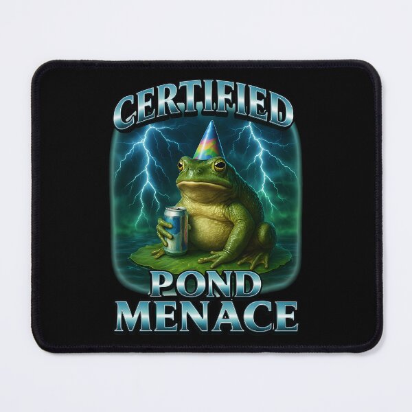 Item preview, Certified Pond Menace Funny Bullfrog designed and sold by k3rstman1.