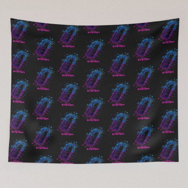 Item preview, Break the System 2 – Futuristic cyberpunk design with mask & neon lines designed and sold by ParaSiempreS.