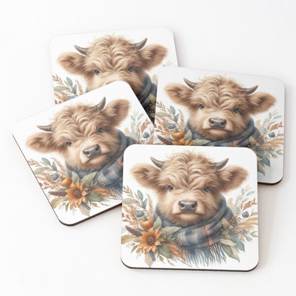 Item preview, Farmhouse Holiday Cow– Rustic Country Animal Print designed and sold by WF-Studio.