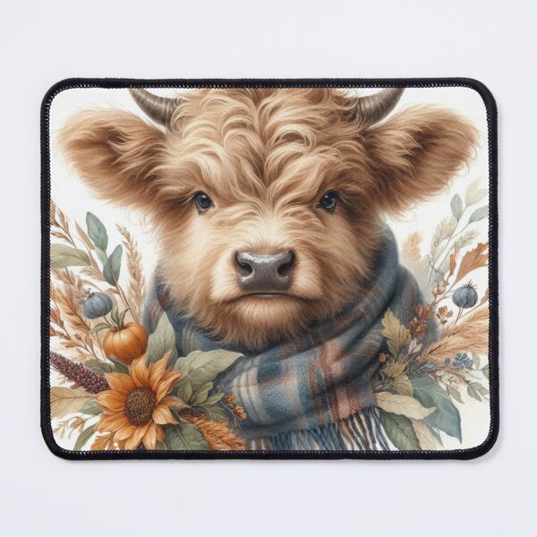 Item preview, Farmhouse Holiday Cow– Rustic Country Animal Print designed and sold by WF-Studio.