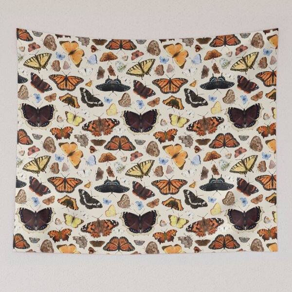 Item preview, Butterflies of Manitoba Nature Seamless Pattern designed and sold by DesignsBySloan.