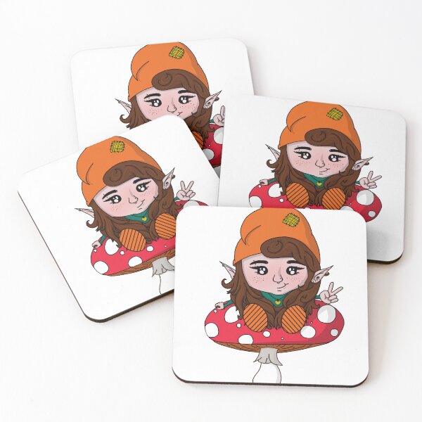 Item preview, Femme Gnome on a Mushroom designed and sold by GnomeyArt.