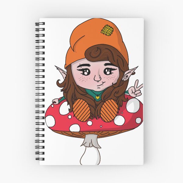 Item preview, Femme Gnome on a Mushroom designed and sold by GnomeyArt.