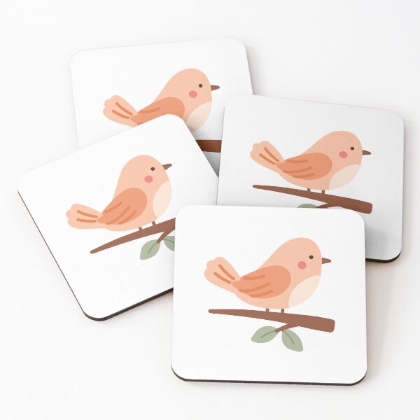 Item preview, Cute Bird on a Branch – Adorable Nature Illustration designed and sold by PinFlick.