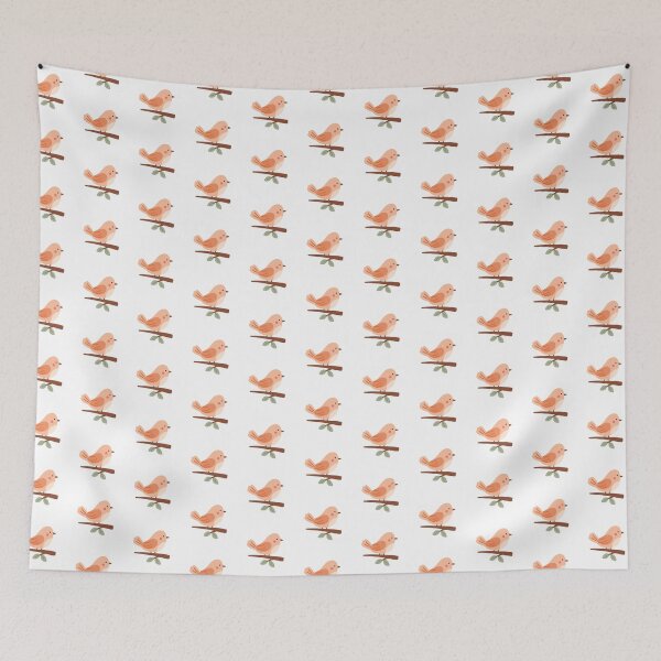 Item preview, Cute Bird on a Branch – Adorable Nature Illustration designed and sold by PinFlick.