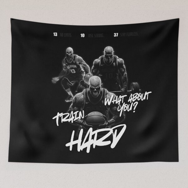 Item preview, TrainHard Co. – No Limits Skullman Basketball Gym Design designed and sold by TrainHardCo.