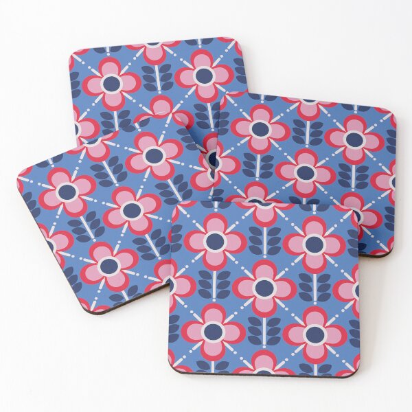 Item preview, Retro flowers geometric 60s 70s designed and sold by O‘Leni.