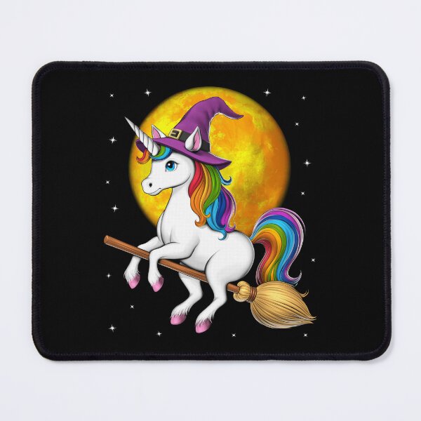 Item preview, Unicorn Witch Riding Broom designed and sold by underheaven.