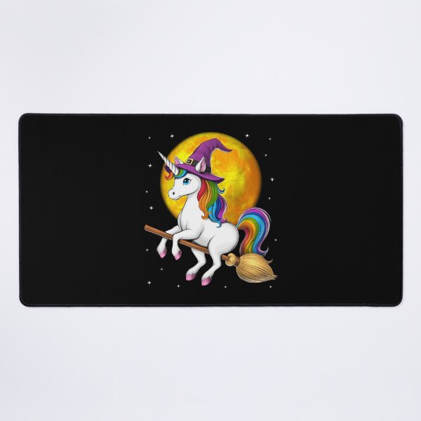 Item preview, Unicorn Witch Riding Broom designed and sold by underheaven.