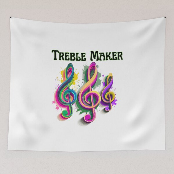 Item preview, Treble Maker Colorful Music Design designed and sold by QuirkyChicArts.
