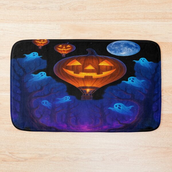 Item preview, Pumpkin Balloon Halloween Night designed and sold by ArtbyCrystal.