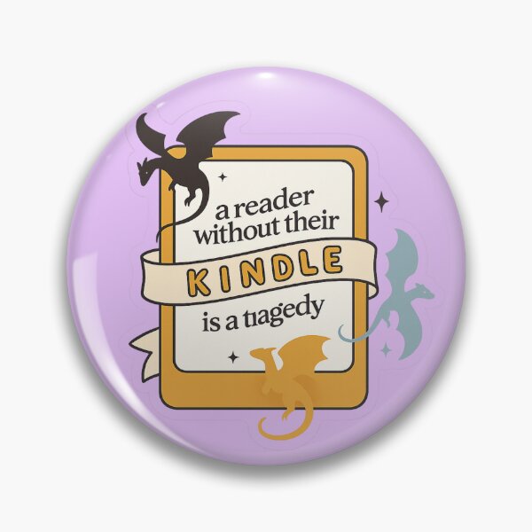 Item preview, A Reader Without Their Kindle Is a Tragedy – Dragon Bookish Sticker | Fantasy BookTok Aesthetic designed and sold by theliteraryedit.