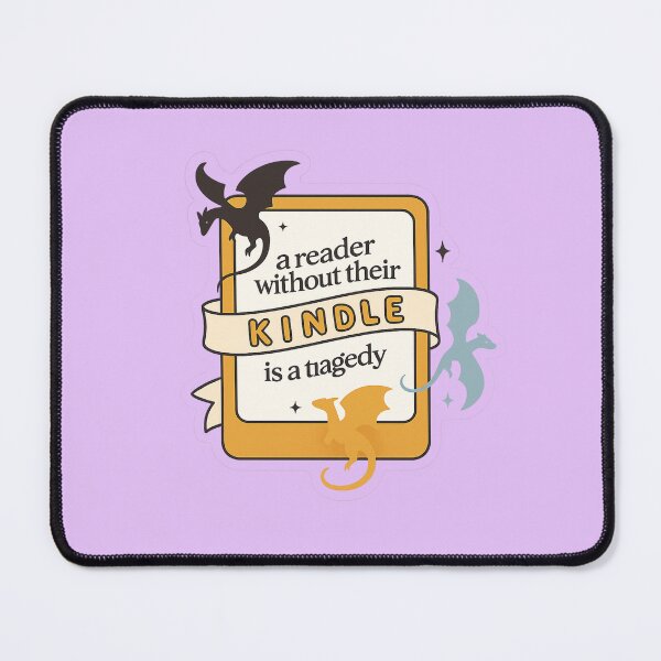 Item preview, A Reader Without Their Kindle Is a Tragedy – Dragon Bookish Sticker | Fantasy BookTok Aesthetic designed and sold by theliteraryedit.