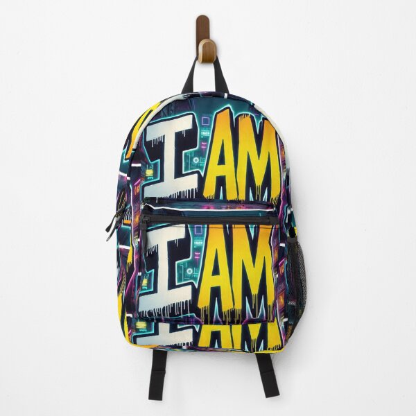 Item preview, "I Am" Multi-color Graffiti Art Graphic designed and sold by Red Motion Ent Designs.