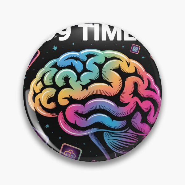 Item preview, Unlock Your Potential 4 - Neon Digital Brain with Floating Social Media Icons and Cosmic Background | Futuristic Abstract Art for Inspiration and Mastery designed and sold by LoomylooDesigns.
