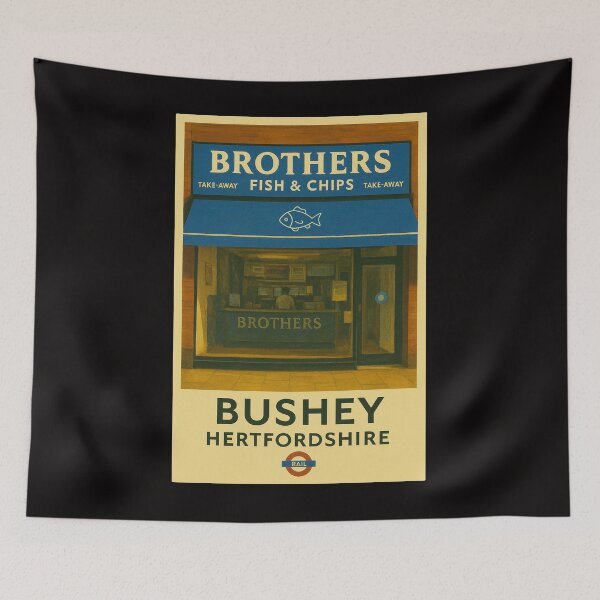 Item preview, Brothers Fish and Chips Bushey designed and sold by TwoMagpiesShop.