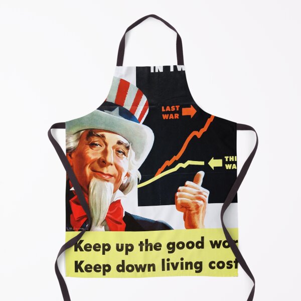 Item preview, Vintage WWII Propaganda Poster | Uncle Sam Thumbs Up | Cost of Living Comparison | Patriotic Art & Historical Wall Decor designed and sold by artofuniverse.