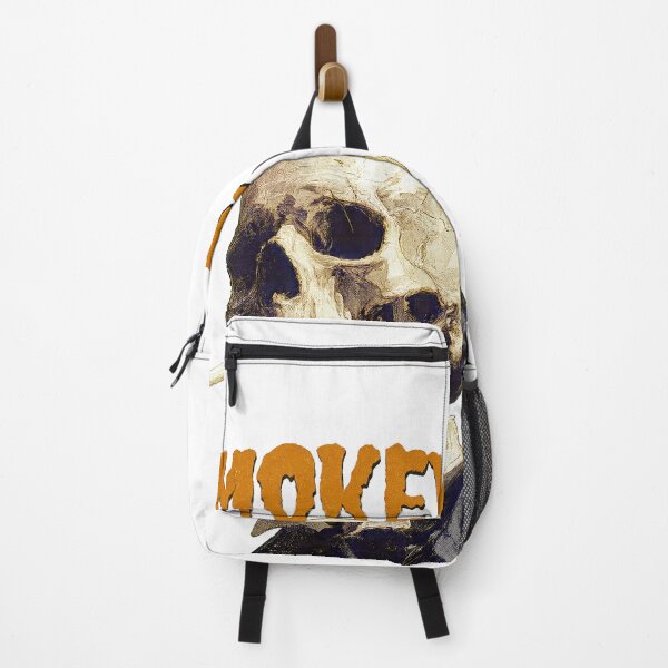 Item preview, Smoking Skeleton - Retro Horror Art with “SMOKEY!!!” designed and sold by averagejoekster.
