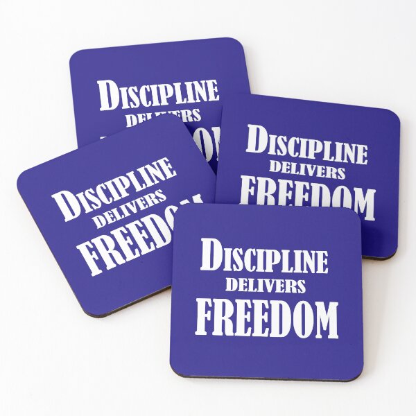 Item preview, Discipline Delivers Freedom – Motivational Quote Design designed and sold by ArtNestVerse.