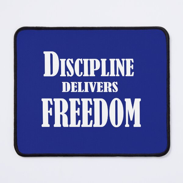 Item preview, Discipline Delivers Freedom – Motivational Quote Design designed and sold by ArtNestVerse.