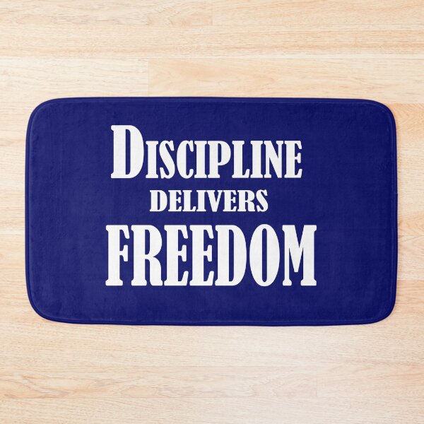 Item preview, Discipline Delivers Freedom – Motivational Quote Design designed and sold by ArtNestVerse.