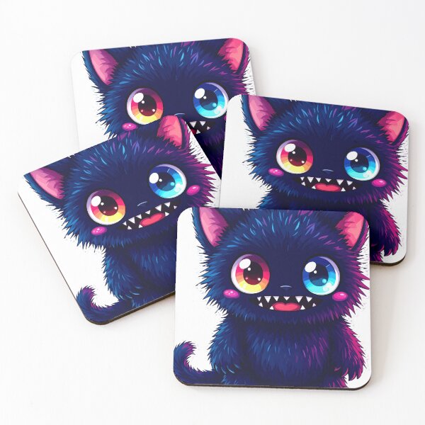 Item preview, Little furry monster with two different color eyes. designed and sold by Payne's Prints.