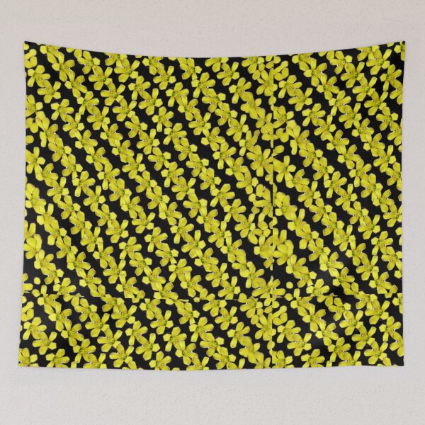 Item preview, Golden flower art, yellow bloom desing,suny floral patten, bright yellow blossom , designed and sold by Raindreamart.
