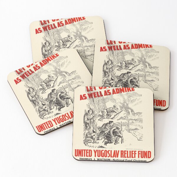 Item preview, United Yugoslav Relief Fund WWII Poster | Support Partisans & Aid Efforts | Historical Propaganda Art | 1942 Sketch designed and sold by artofuniverse.