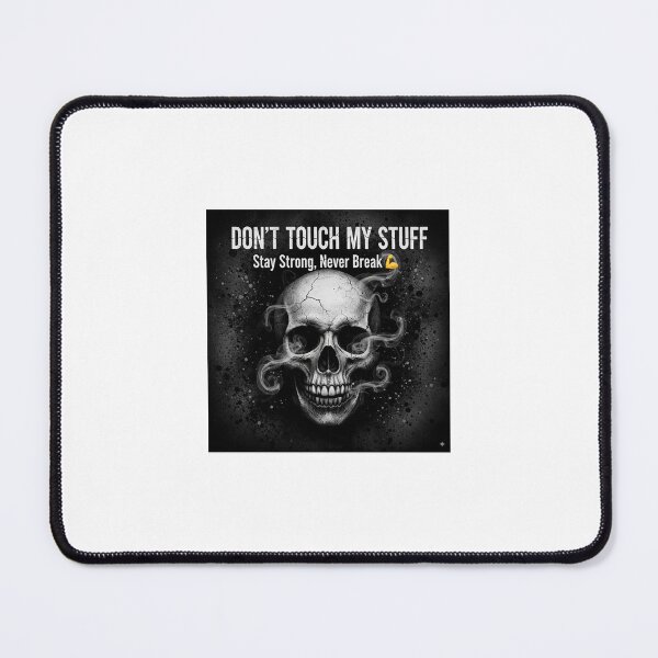 Item preview, Dark Skull Warning Poster | Don’t Touch My Stuff designed and sold by NoviraAura12.