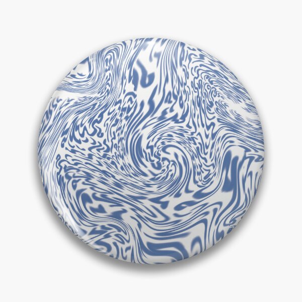 Item preview, Fluid abstract art in blue – psychedelic optical design designed and sold by Martapp.