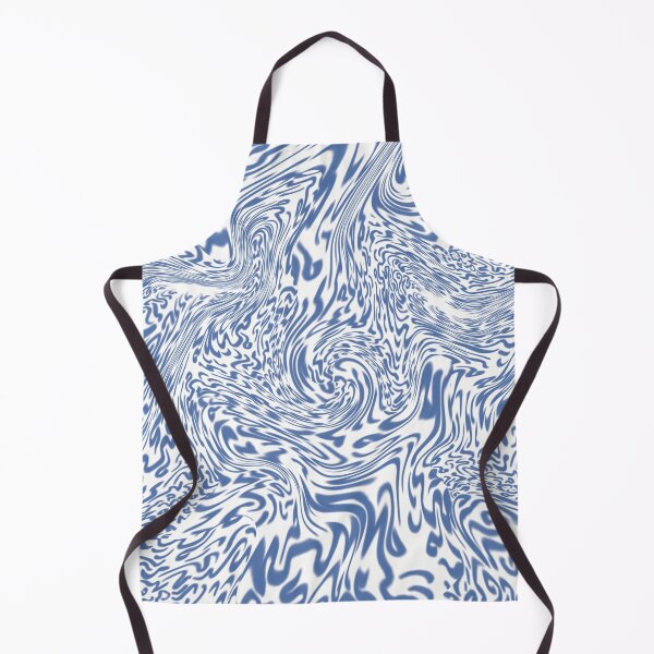 Item preview, Fluid abstract art in blue – psychedelic optical design designed and sold by Martapp.