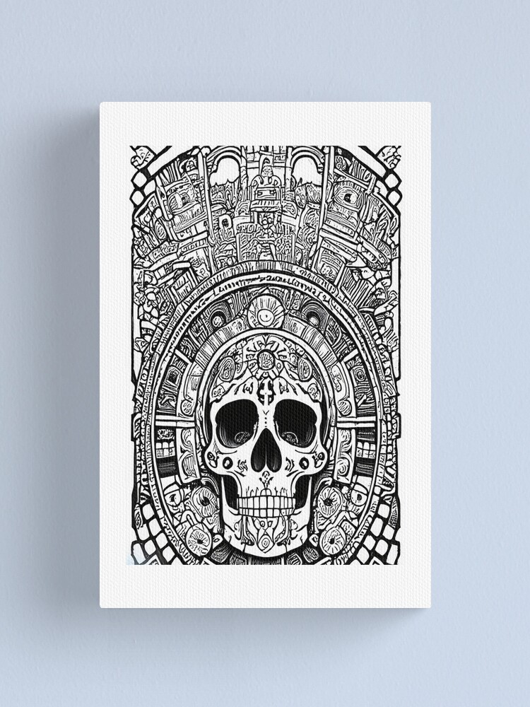 Thumbnail 1 of 3, Canvas Print, AZTEC designed and sold by Ragnarlonewolf.