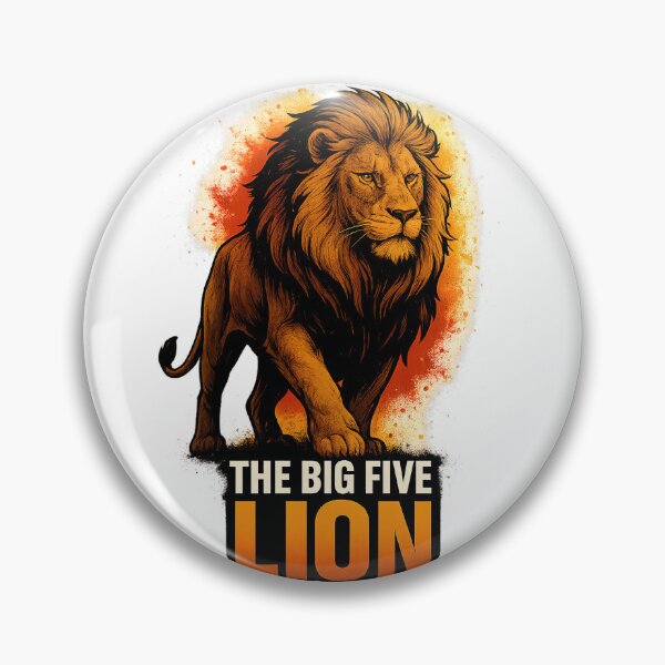 Item preview, The Big Five Lion Safari Art – VLF Design designed and sold by VitalLifeForce.