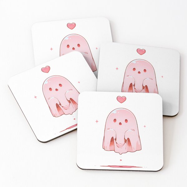 Item preview, pink ghost designed and sold by BAXEL.