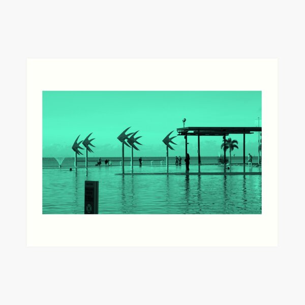 Cairns Esplanade - Blue Lagoon Art Print