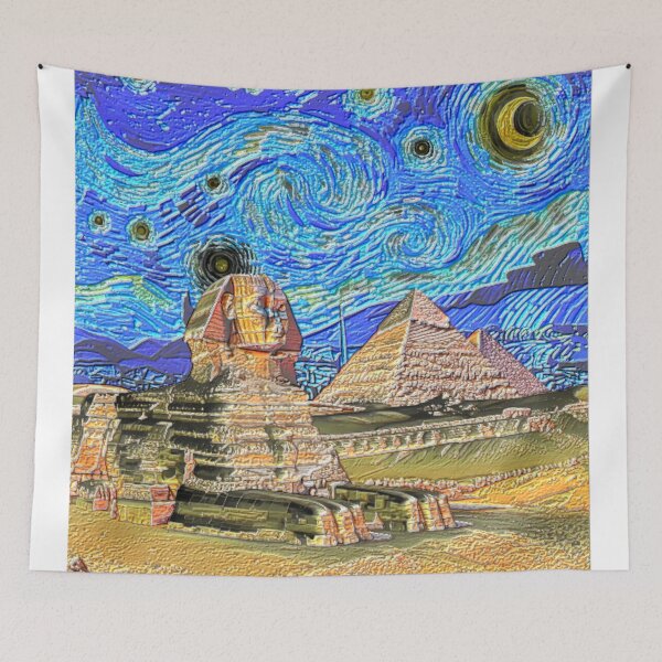 Item preview, sphinx hsl starry night colorful abstract art design designed and sold by SmashingDeals.