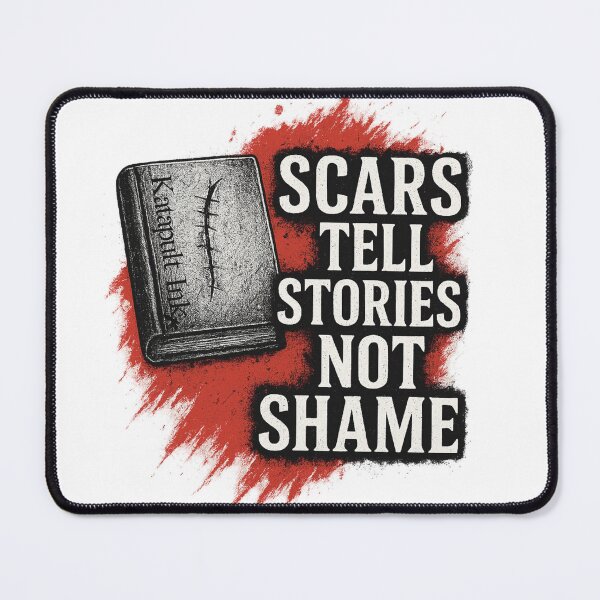 Item preview, “Trash Polka Tattoo Tee ‘Scars Tell Stories’ – No Limits Graphic Shirt” designed and sold by Katapultink.