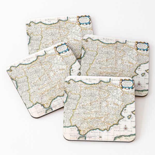 Item preview, Old Map of Spain - Historical Cartography T-shirt designed and sold by Printspiration, Explore Unique Art & Designs.